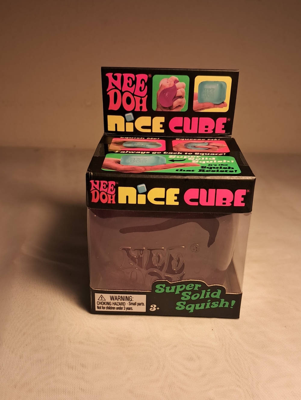 Needoh Nice Cube Super Solid Squish - Lavender/Purple